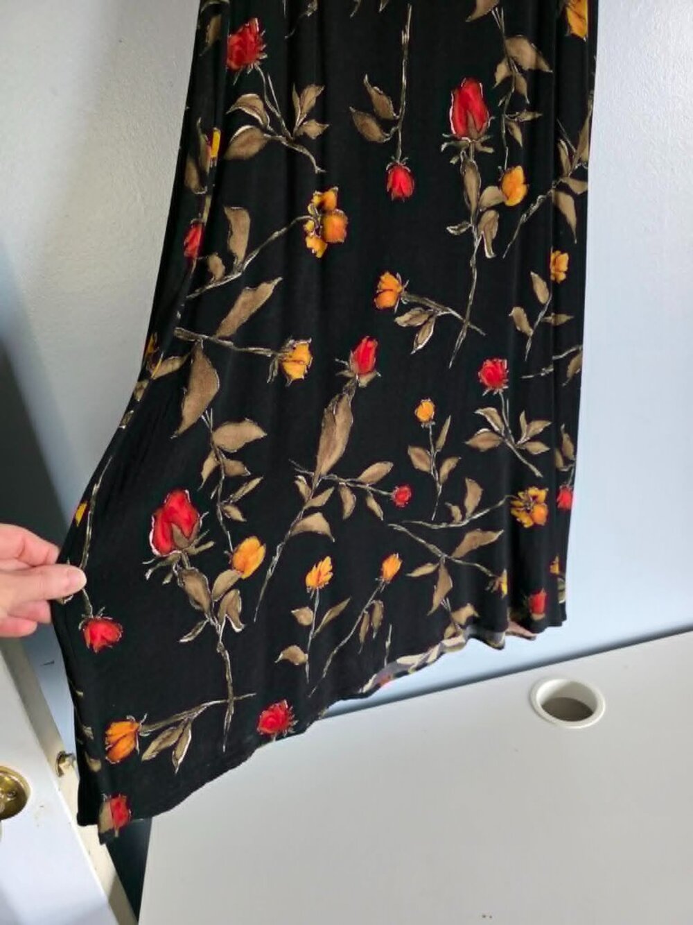 Vintage Ellen Figg Floral Fall Maxi Skirt - Picture 2 of 6